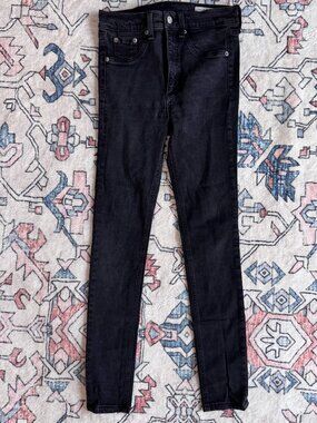 Rag & Bone Black High Rise Skinny Jeans - size 27